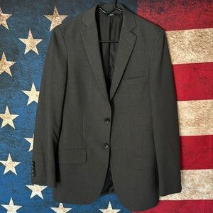 Charcoal suit jacket, Haggar. 36R slim fit.